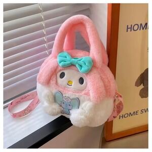 Kawaii Sanrio My Melody Pochacco Plush Backpack Stuffed Bag Girls Gift NWT
